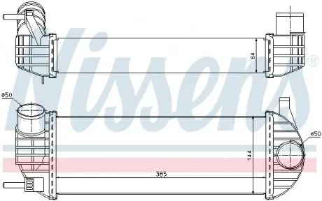 96572 Интеркулер NISSENS підбір по vin на Brocar