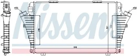 96646 Интеркулер NISSENS подбор по vin на Brocar
