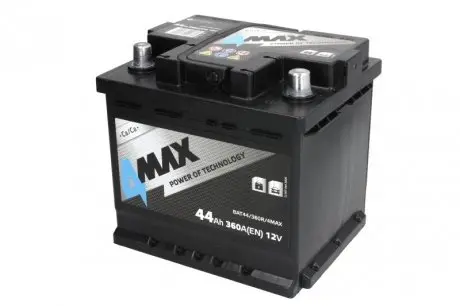 BAT44360R4MAX Аккумулятор 4MAX 12В 44Агод./360А (R+) BLIC подбор по vin на Brocar