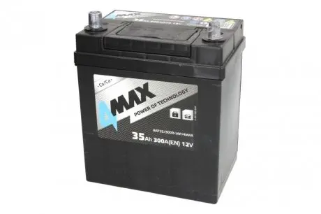 BAT35300RJAP4MAX Аккумулятор 4MAX 12В 35Агод./300А (R+) BLIC подбор по vin на Brocar