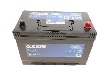 EB954 Аккумулятор EXCELL 12V/95Ah/760A (R+) (306х173х222) EXIDE подбор по vin на Brocar