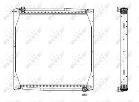 519587 Радіатор NRF підбір по vin на Brocar