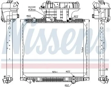62875 Радиатора NISSENS підбір по vin на Brocar