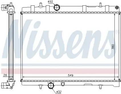 63605A Радиатора NISSENS підбір по vin на Brocar