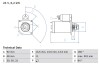 0986017320 Стартер 0 986 017 320 BOSCH BOSCH підбір по vin на Brocar