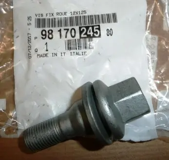 9817024580 Болт колесный (легк диск) М12Х125 PEUGEOT/CITROEN підбір по vin на Brocar
