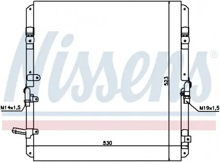 94053 Радіатор кондиціонера (Конденсор) NISSENS підбір по vin на Brocar