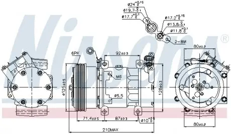 89159 Компресор кондиціонера NISSENS підбір по vin на Brocar