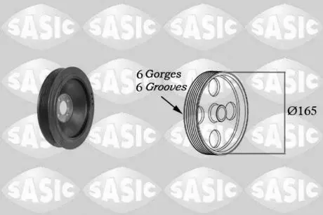 2156079 KOŁO PASOWE WAŁU KORB. ALFA ROMEO GIULIETTA,MITO,FIAT 500L,BRAVO,JEEP RENEGADE,LANC SASIC підбір по vin на Brocar