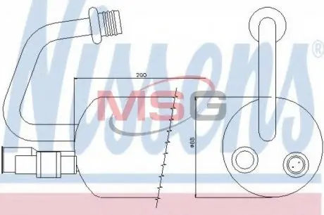95211 Осушувач кондиціонера NISSENS підбір по vin на Brocar