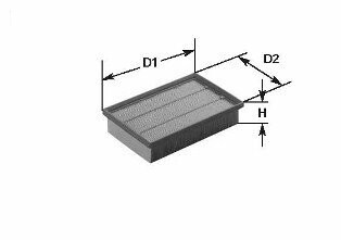 MA3107 Воздушный фильтр CLEAN FILTERS подбор по vin на Brocar