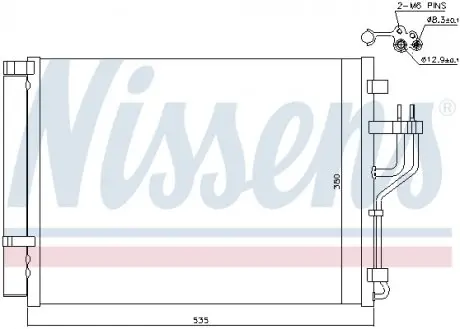 940353 Радіатор кондиціонера NISSENS підбір по vin на Brocar