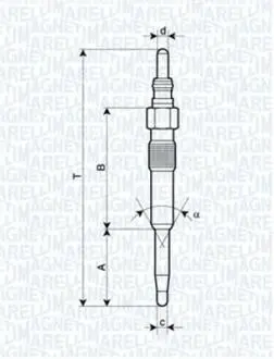 062900038304 Свічка розжарювання MAGNETI MARELLI підбір по vin на Brocar