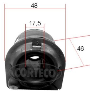 49371888 Tuleja stab. FOCUS 1.4 04-12 /przód/ + CORTECO підбір по vin на Brocar