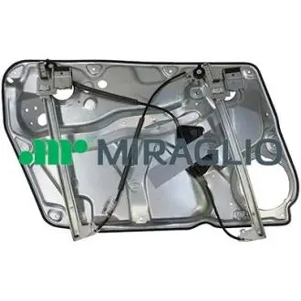 302249 Склопідіймач (передній) VW Passat 96-05 (L) (електро) (без моторчика)(з пластиною) MIRAGLIO підбір по vin на Brocar