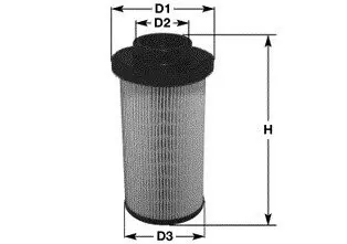 MG1653 Топливный фильтр CLEAN FILTERS підбір по vin на Brocar