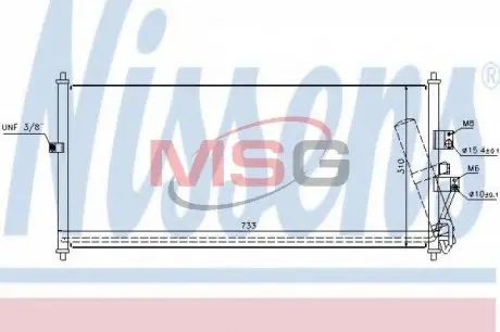 94521 Конденсер кондиціонера NISSENS підбір по vin на Brocar