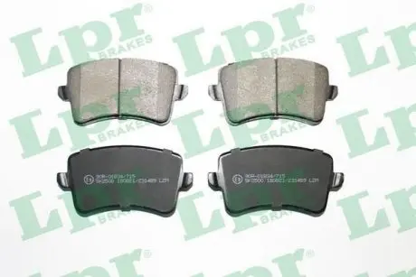 05P1489 Тормозные колодки LPR подбор по vin на Brocar