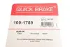 1091789 Ремкомплект гальмівних колодок QUICK BRAKE підбір по vin на Brocar