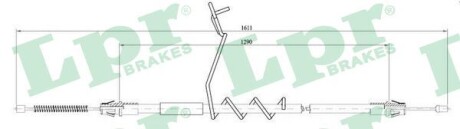 C0290B Трос, стояночная тормозная система LPR подбор по vin на Brocar