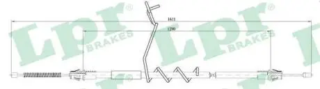 C0290B Трос ручного гальма LPR підбір по vin на Brocar
