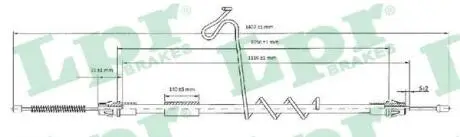 C0293B Трос, стояночная тормозная система LPR підбір по vin на Brocar