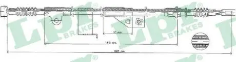 C1487B Трос, стояночная тормозная система LPR підбір по vin на Brocar