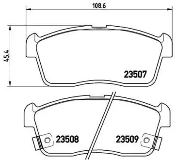P79012 Тормозные колодки дисковые BREMBO подбор по vin на Brocar