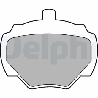 LP211 Гальмівні колодки, дискове гальмо (набір) DELPHI підбір по vin на Brocar