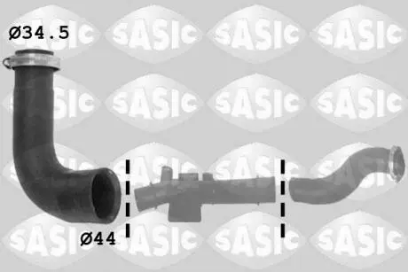 3334008 Рукав повітрозабірника, повітряний фільтр SASIC підбір по vin на Brocar