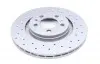 100123452 Диск тормозной (передний) Skoda Octavia/VW Golf IV 97- (280x22) (с покрытием) (с отверстиями) (вент) ZIMMERMANN підбір по vin на Brocar