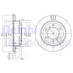 BG3813 Тормозной диск DELPHI підбір по vin на Brocar
