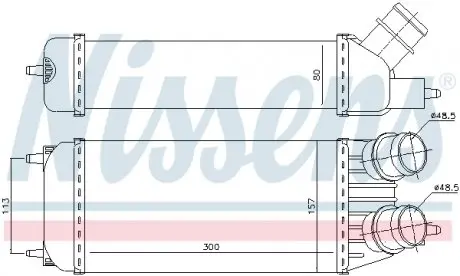 96613 Інтеркулер NISSENS підбір по vin на Brocar