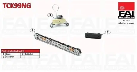 TCK99NG К-кт ланцюг ГРМ Fiat/Ford/PSA 2.0Jtd/2.0Tdci/2.0Hdi FAI AUTOPARTS підбір по vin на Brocar