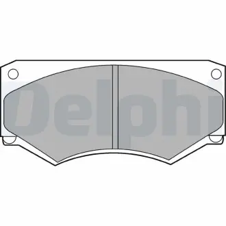 LP180 Гальмівні(тормозні) колодки DELPHI підбір по vin на Brocar