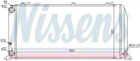 96373 Радиатор наддува NISSENS подбор по vin на Brocar