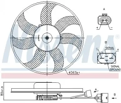 85699 Вентилятор NISSENS підбір по vin на Brocar