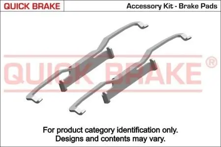 1091849 Монтажный к-кт тормозных колодок QUICK BRAKE подбор по vin на Brocar