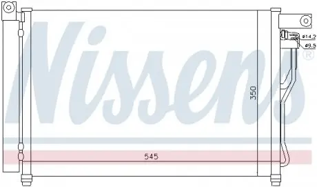 94895 Радіатор кондиціонера NISSENS підбір по vin на Brocar