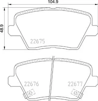 P30109 Гальмівні колодки дискові BREMBO підбір по vin на Brocar
