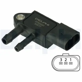 DPS00003 Czujnik cin. spalin AUDI A4, A4 Allroad, A5, A6, A7, A8, Allroad, DELPHI підбір по vin на Brocar