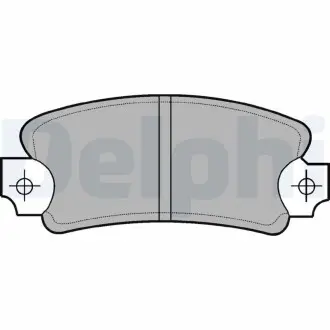 LP146 Гальмівні колодки задн. 21, 25, Espace 1,6/2,9 DELPHI підбір по vin на Brocar
