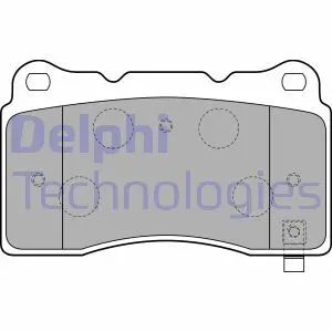 LP1858 Комплект тормозных колодок, дисковый тормоз DELPHI подбор по vin на Brocar