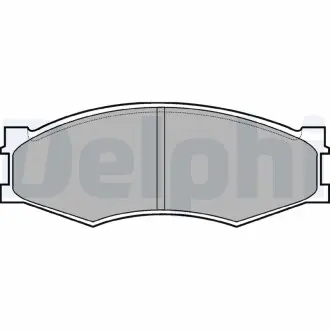LP358 Комплект гальмівних колодок, дискове гальмо LP358 DELPHI DELPHI підбір по vin на Brocar