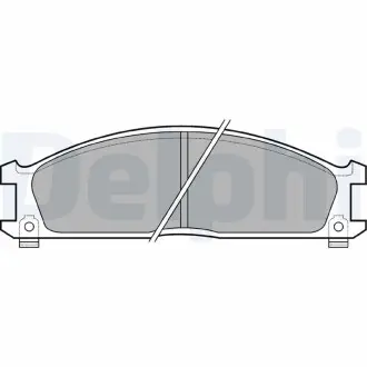 LP543 Гальмівні(тормозні) колодки DELPHI підбір по vin на Brocar