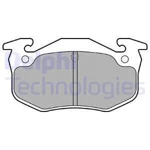 LP699 Гальмівні колодки задн. ZX 91-,Xsara,Peugeot 206-309,Renault 19,Clio,Megane I DELPHI підбір по vin на Brocar