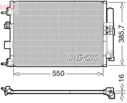 DCN10046 Радіатор кондиціонера DENSO підбір по vin на Brocar