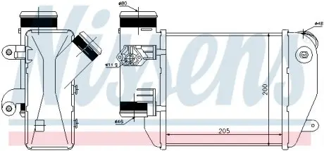 96576 Радиатор наддува NISSENS подбор по vin на Brocar