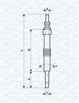 062900067304 Свічка розжарення LAND ROVER DisкришкаY II, DEFENDER SW [062900067304] MAGNETI MARELLI підбір по vin на Brocar