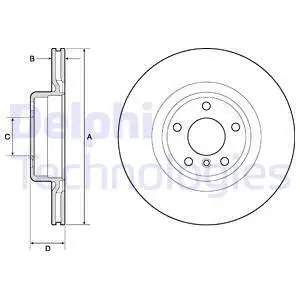 BG4755C Тормозной диск DELPHI подбор по vin на Brocar